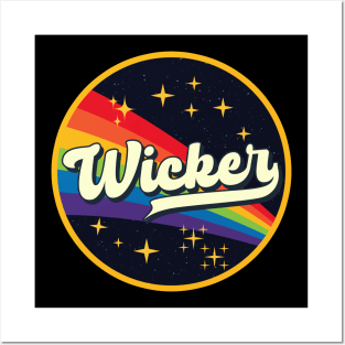 Wicker // Rainbow In Space Vintage Style Posters and Art